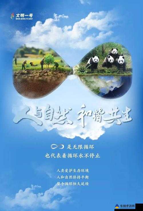 人类与环境的关系，共生共荣，和谐共生