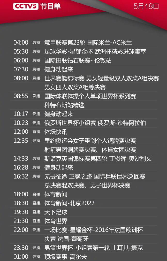 XXXX年XX月XX日至XX月XX日 6频道节目表