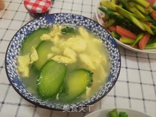 毛豆黄瓜蛋花汤，一道家常美味汤品的制作与赏析