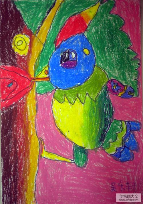 幼儿园美术教案——蜡笔画