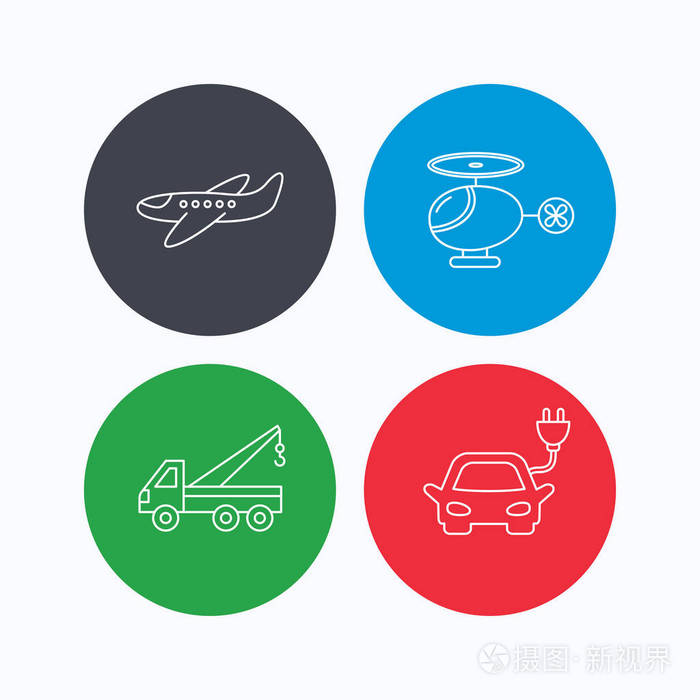 汽车与飞机的图标，象征速度与未来的完美结合